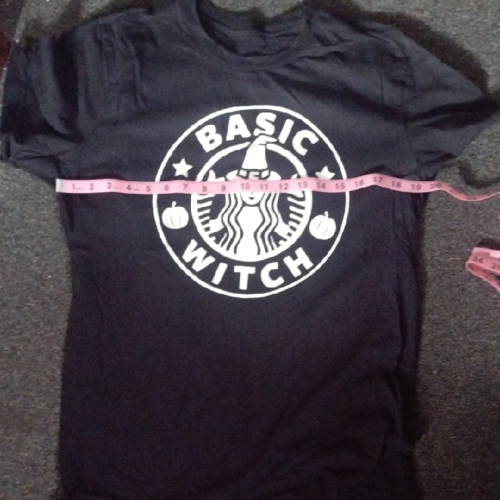 Black Basic Witch T-Shirt Super Cute